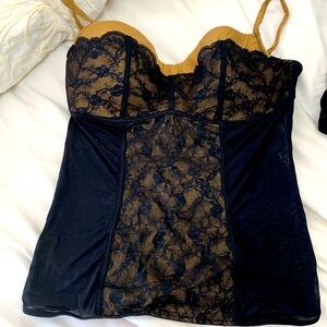 Intimissimi corset black and gold 36C